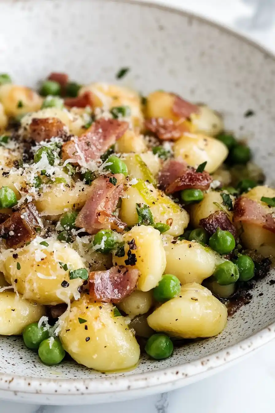 Savory Leek Gnocchi