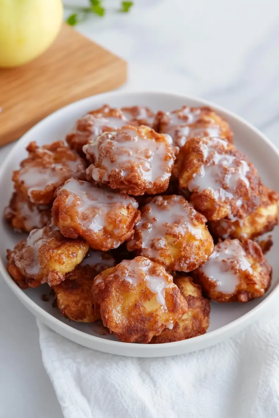 Crispy Sourdough Discard Apple Fritters