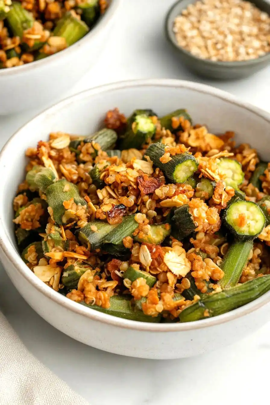 Flavorful Okra and Quinoa Mix