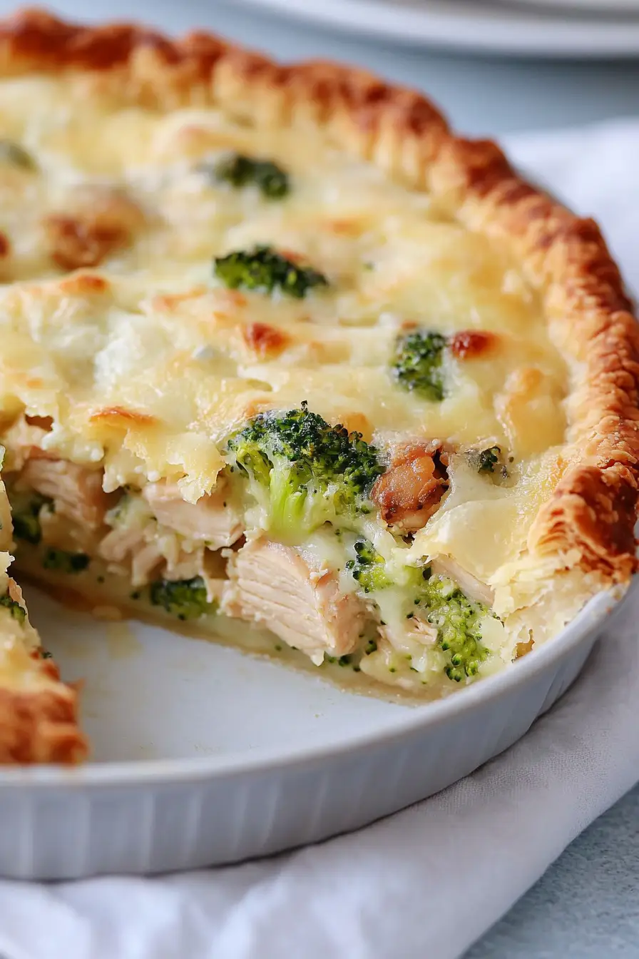 Quick Chicken Broccoli Pie