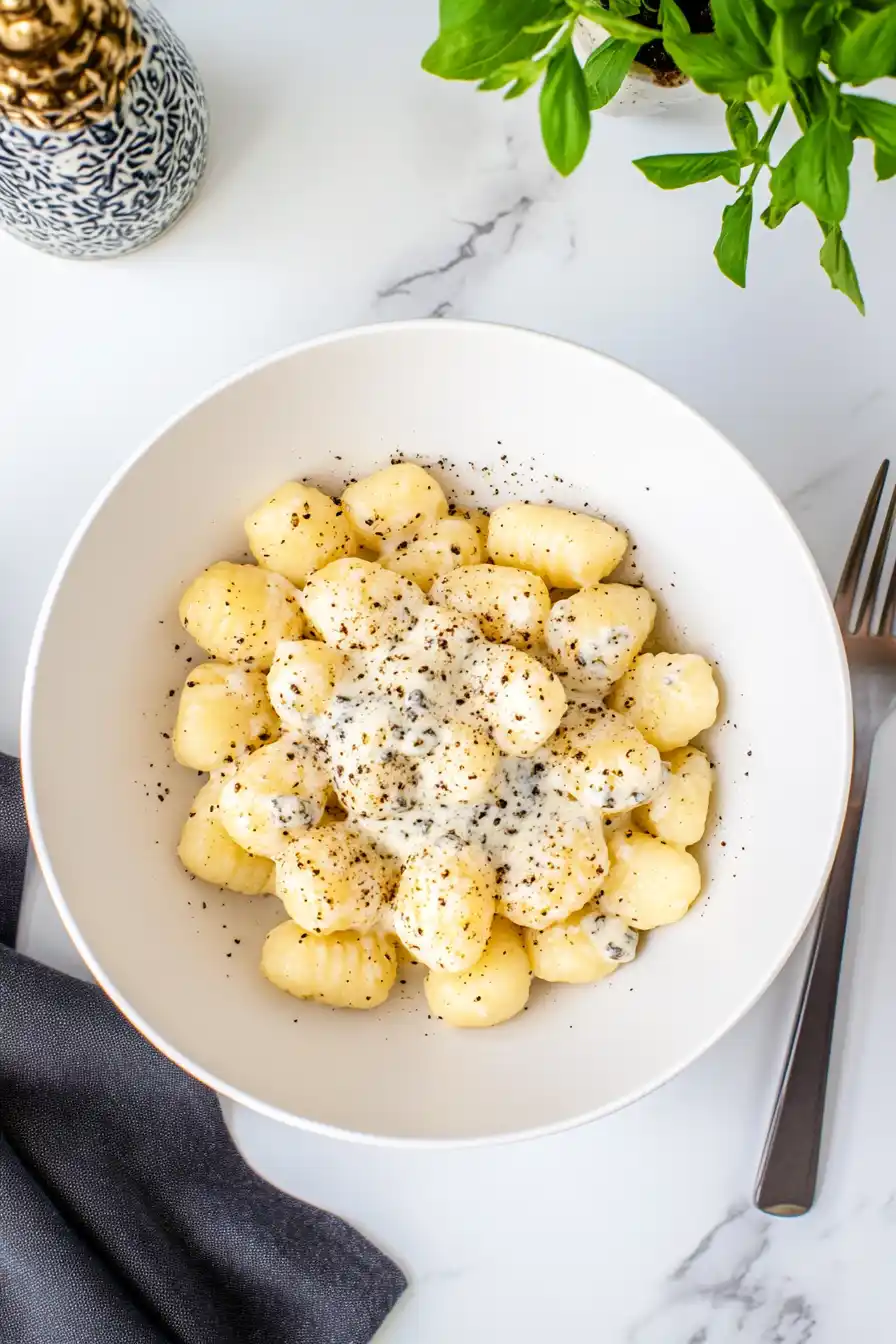 Delicious Gnocchi with Gorgonzola Sauce