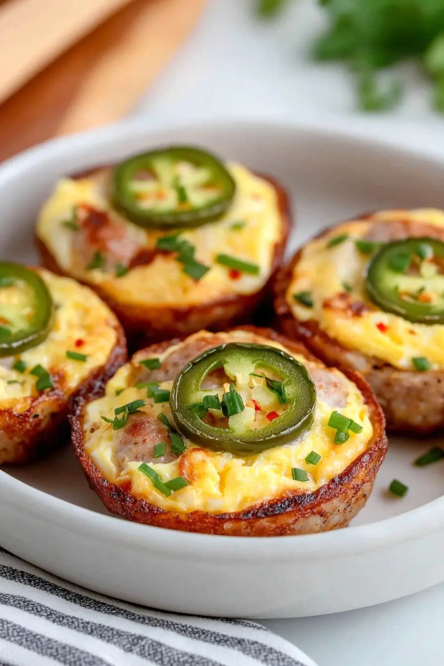 Healthy Chicken Sausage Egg Bites