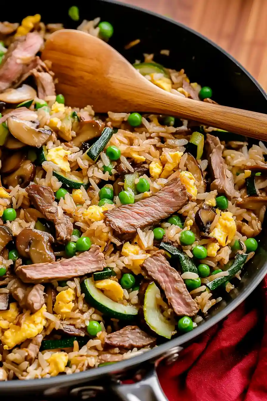 Healthy Leftover Steak Fried Rice