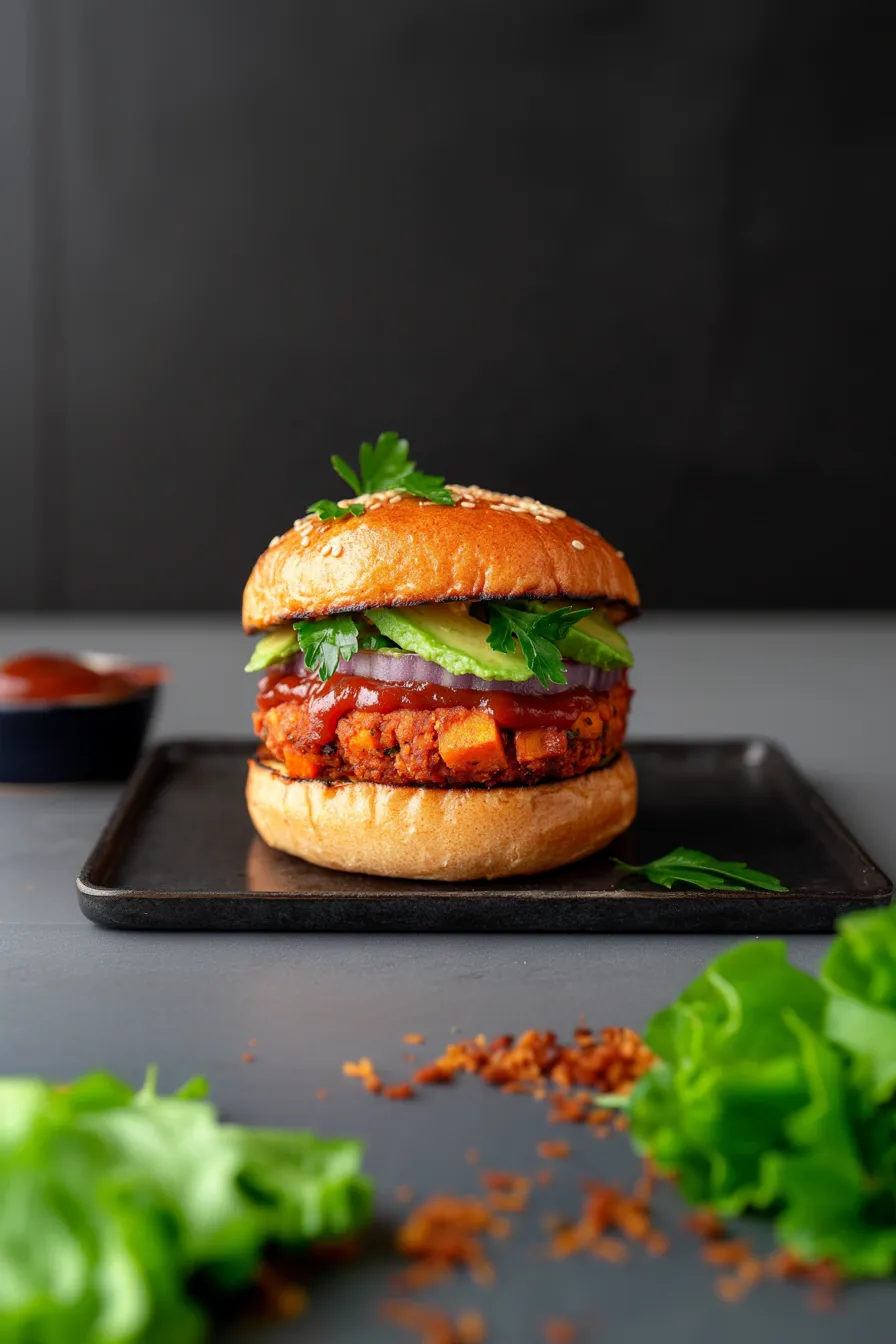 Flavorful Sweet Potato Veggie Burgers
