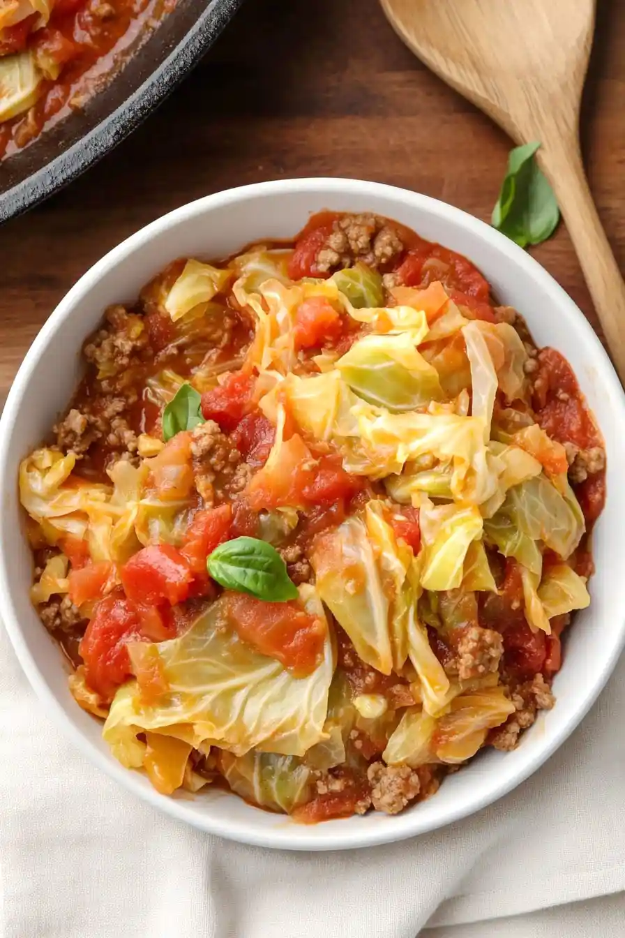 Savory One Pot Unstuffed Cabbage Rolls