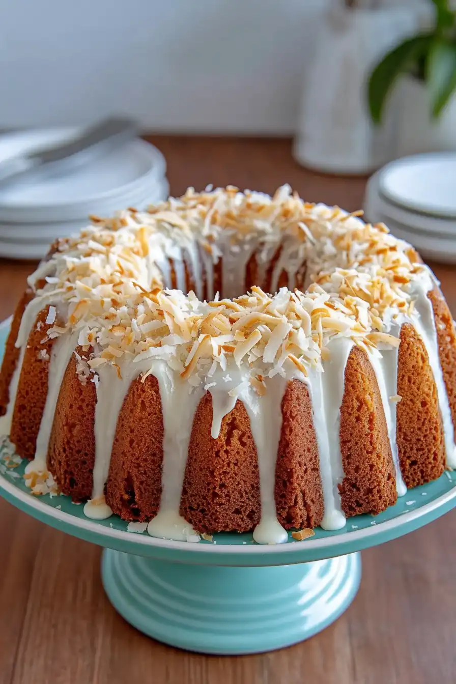 Rich Old Fashioned Coconut Bundt Cake