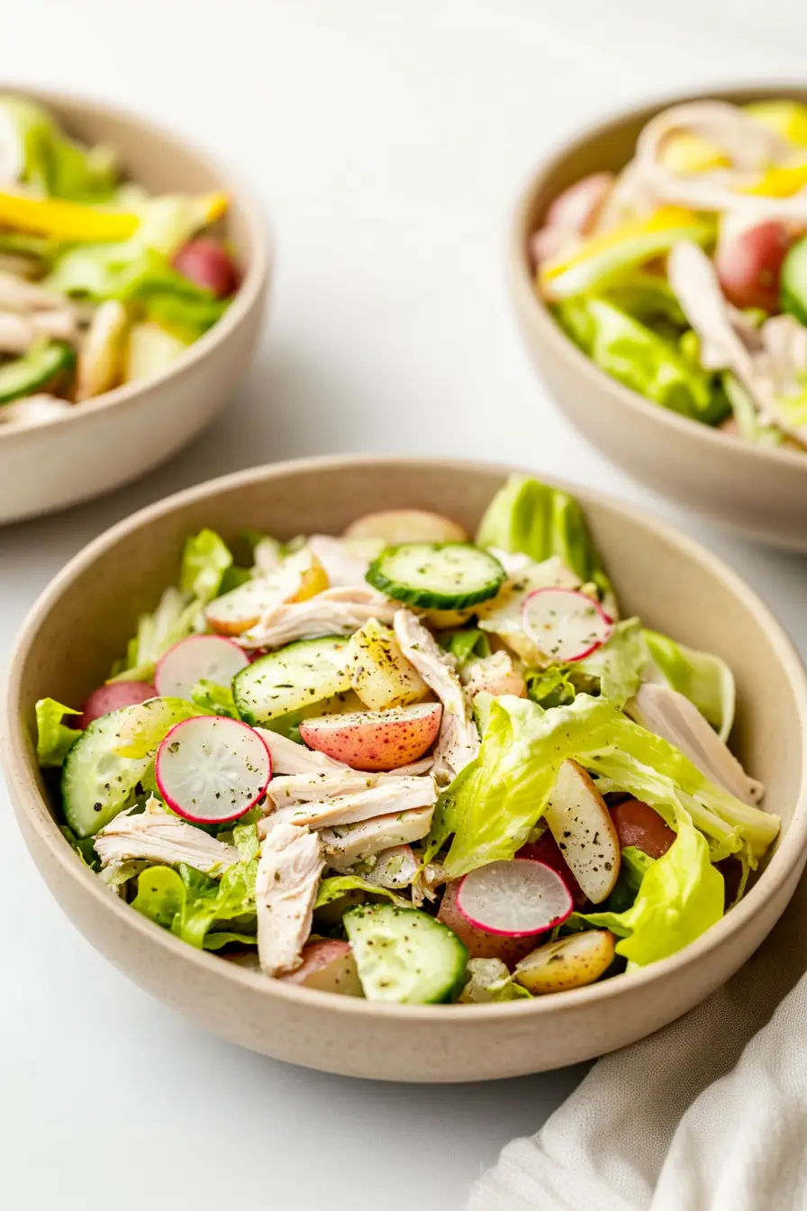 Juicy Easter Spring Salad with Chicken