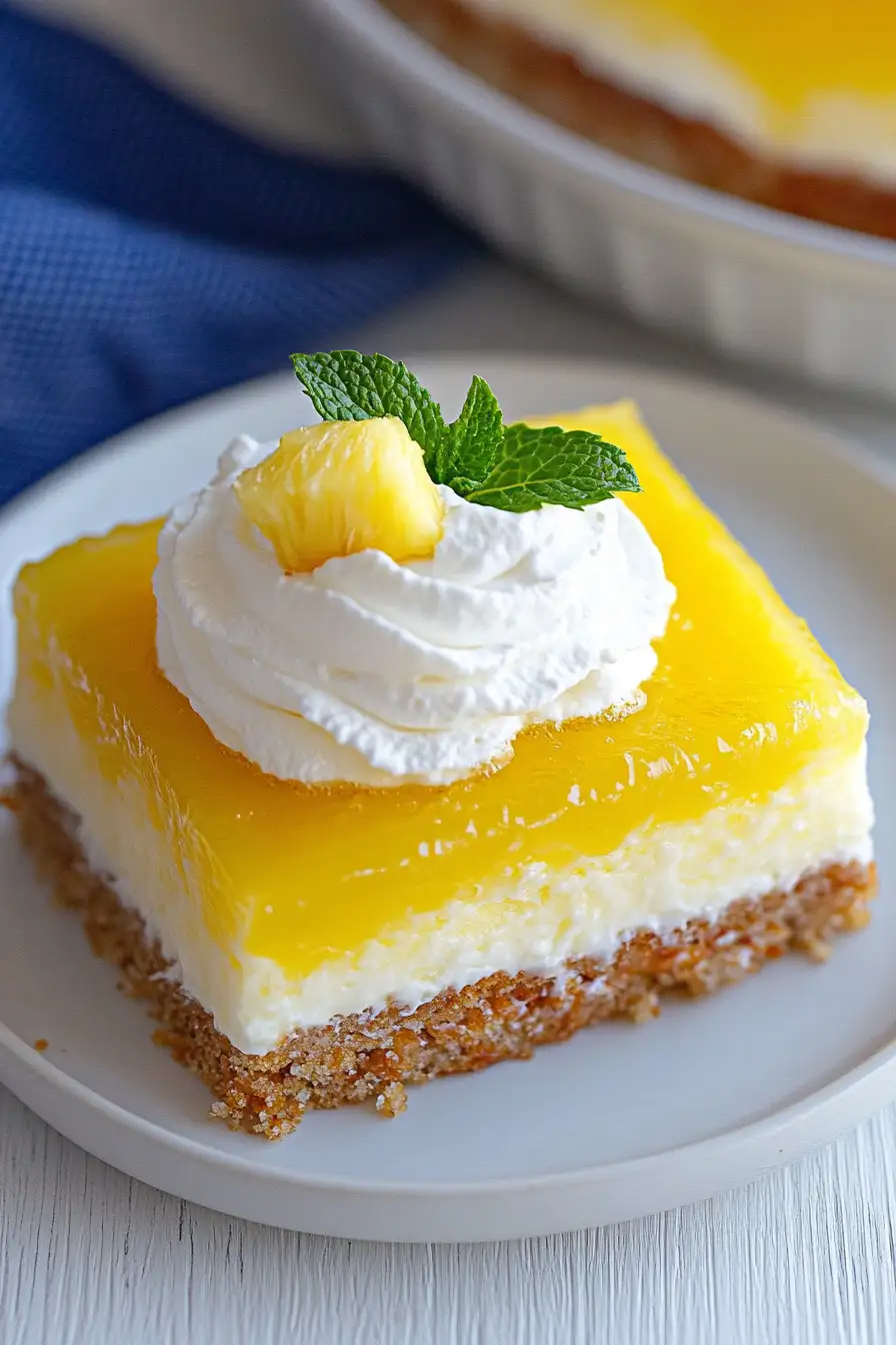 Refreshing Easter Pineapple Pretzel Salad