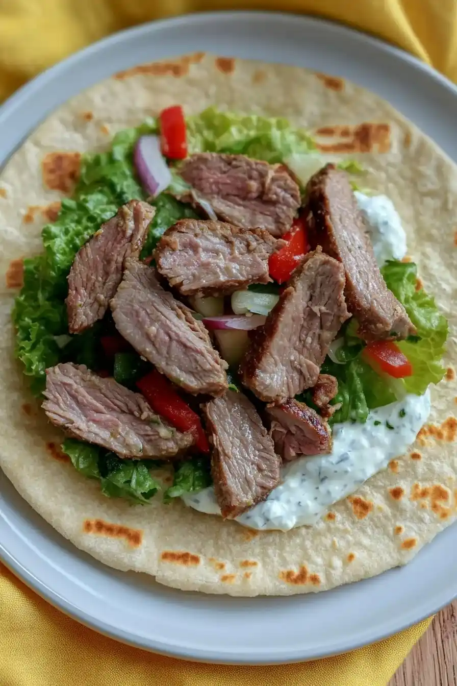 Delicious Easter Roast Lamb Wraps