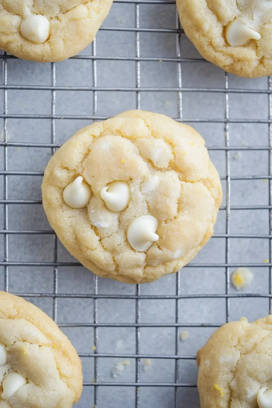Melt-in-Your-Mouth Lemon White Chocolate Chip Cookies