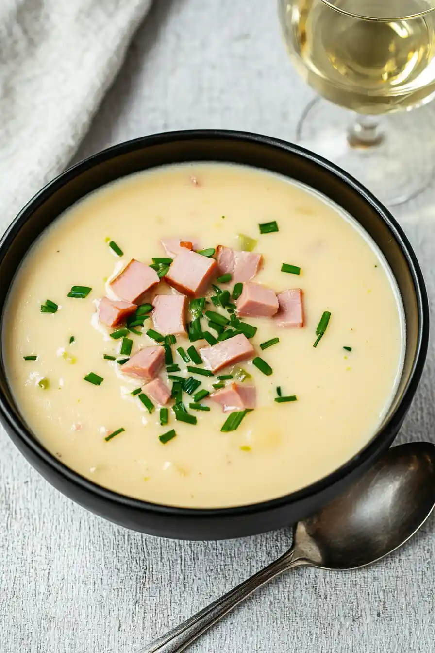 Hearty Ham, Potato, and Leek Soup
