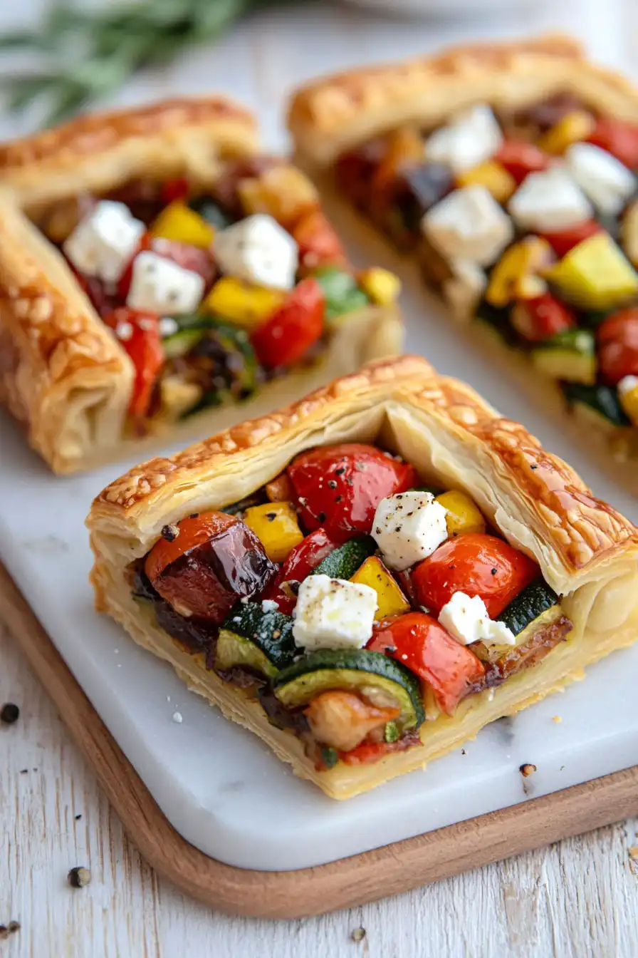 Healthy Puff Pastry Vegetable Tart