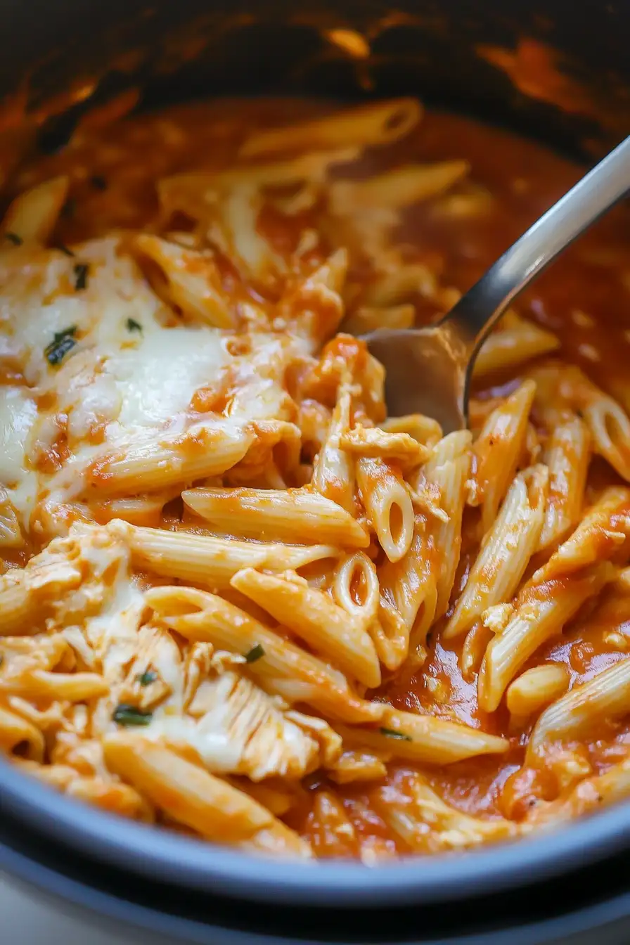 Easy Instant Pot Chicken Parmesan Pasta