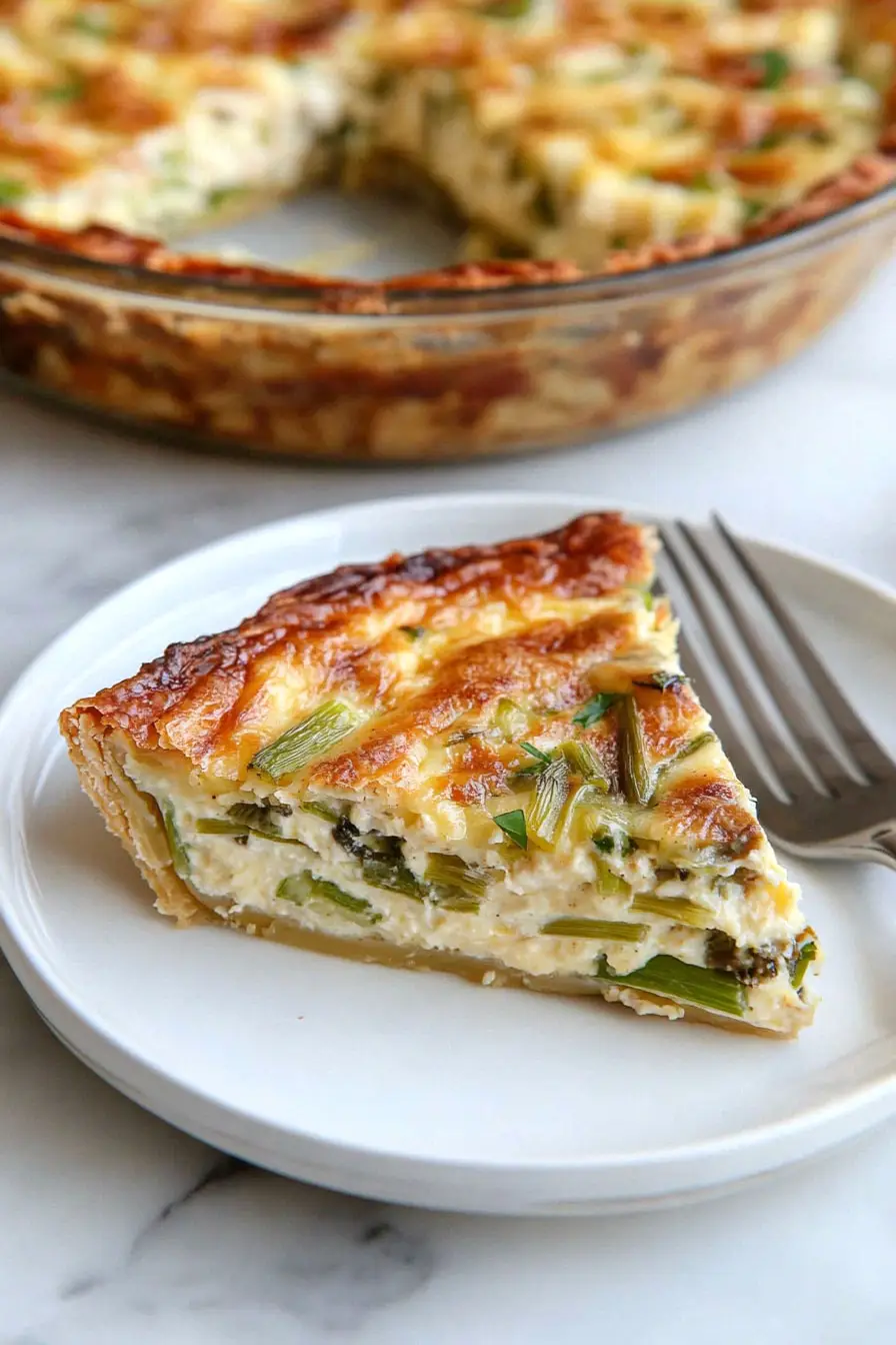 Best Leek Quiche with Potato Crust