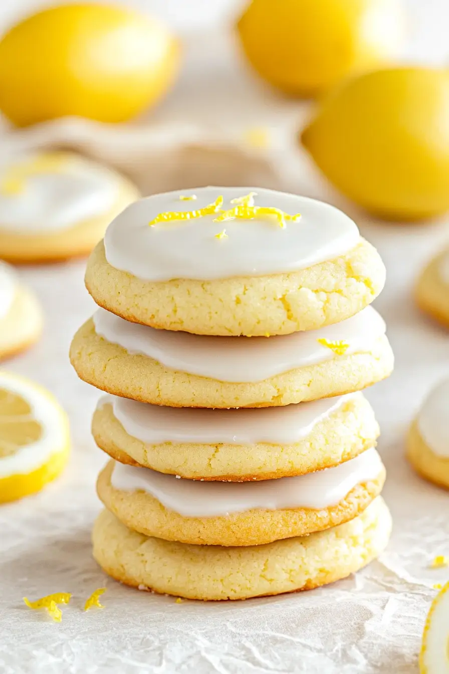 Tasty Glazed Lemon Cookies Recipe