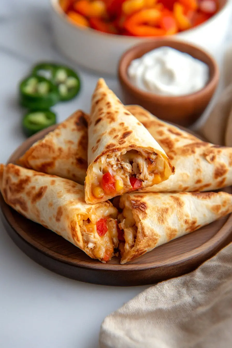 Easy Quesadilla Cones Recipe