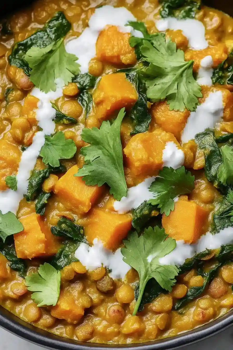 Delicious Sweet Potato Lentil Curry