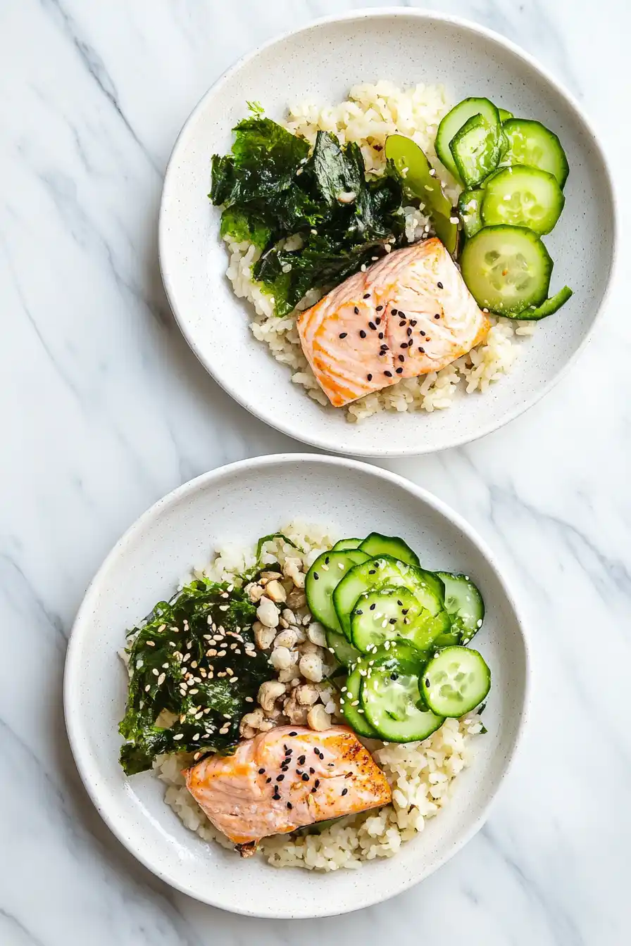 Juicy Rice Cooker Salmon and Rice