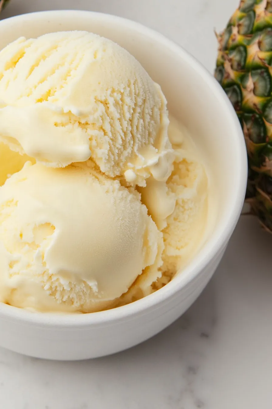 Easy Pineapple Ice Cream Recipe