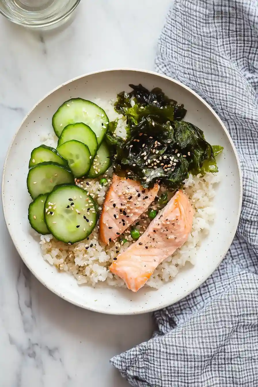 Juicy Rice Cooker Salmon and Rice