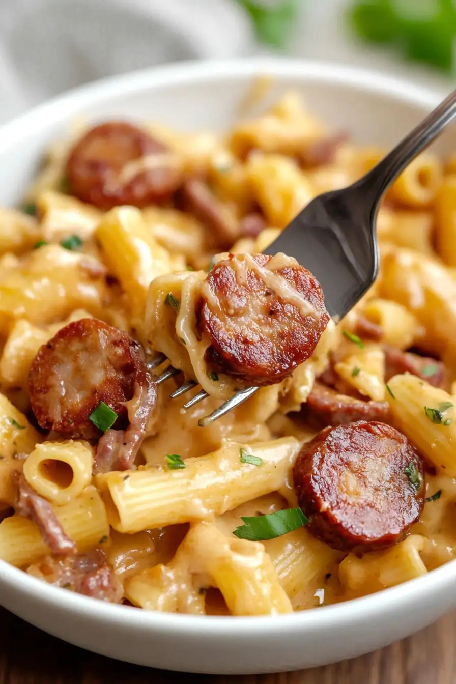 Healthy One Pot Andouille Sausage Pasta