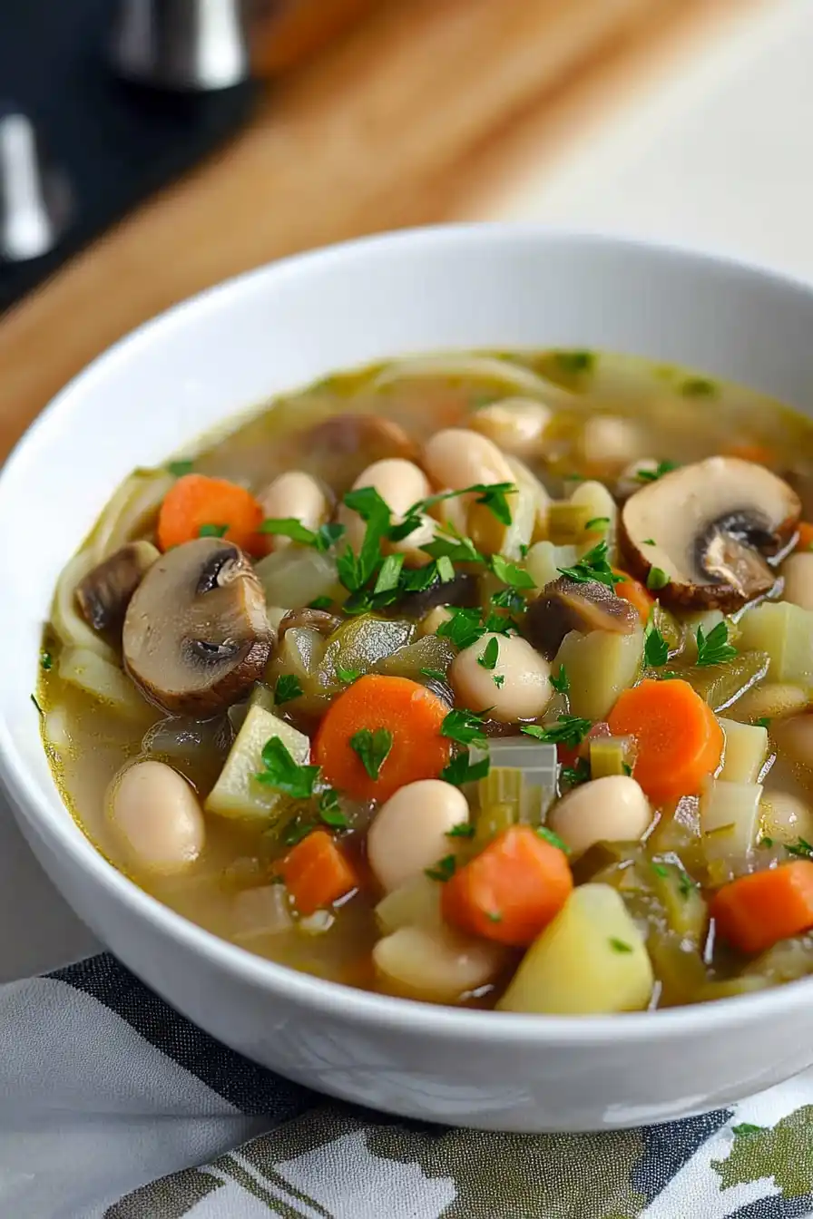 Healthy Leek Noodle Soup