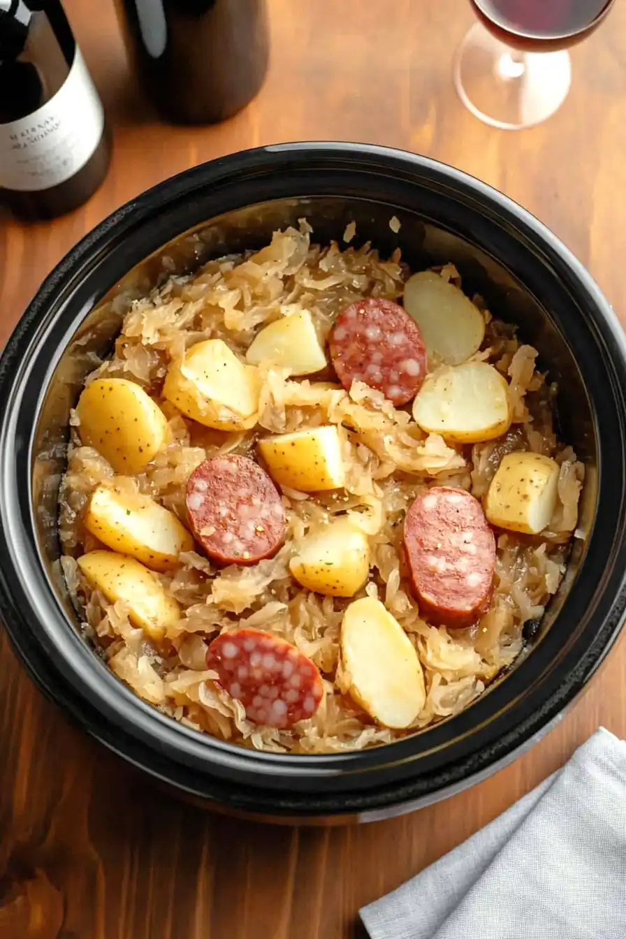 Juicy Crockpot Sauerkraut