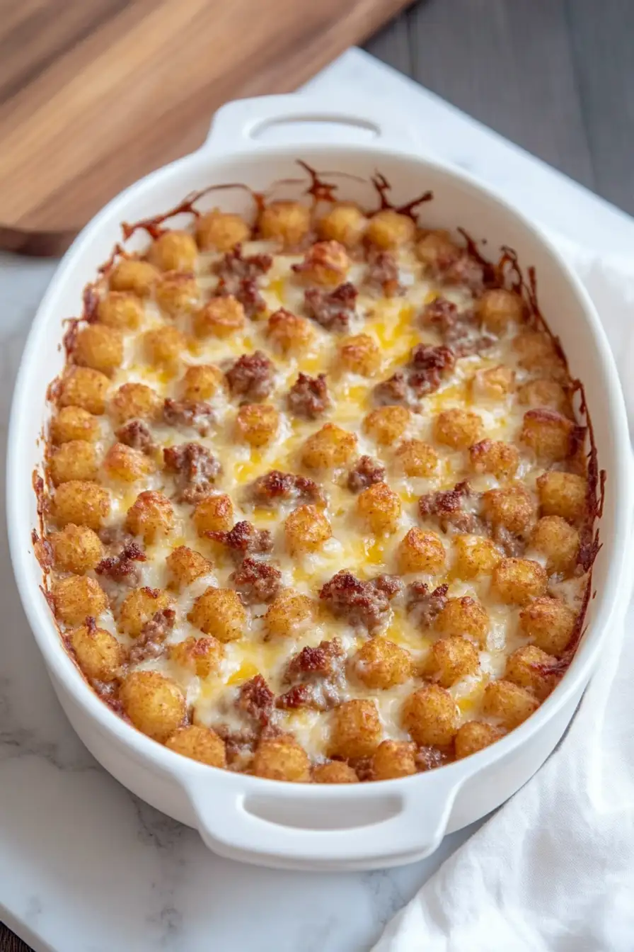 Quick Ground Venison Tater Tot Casserole
