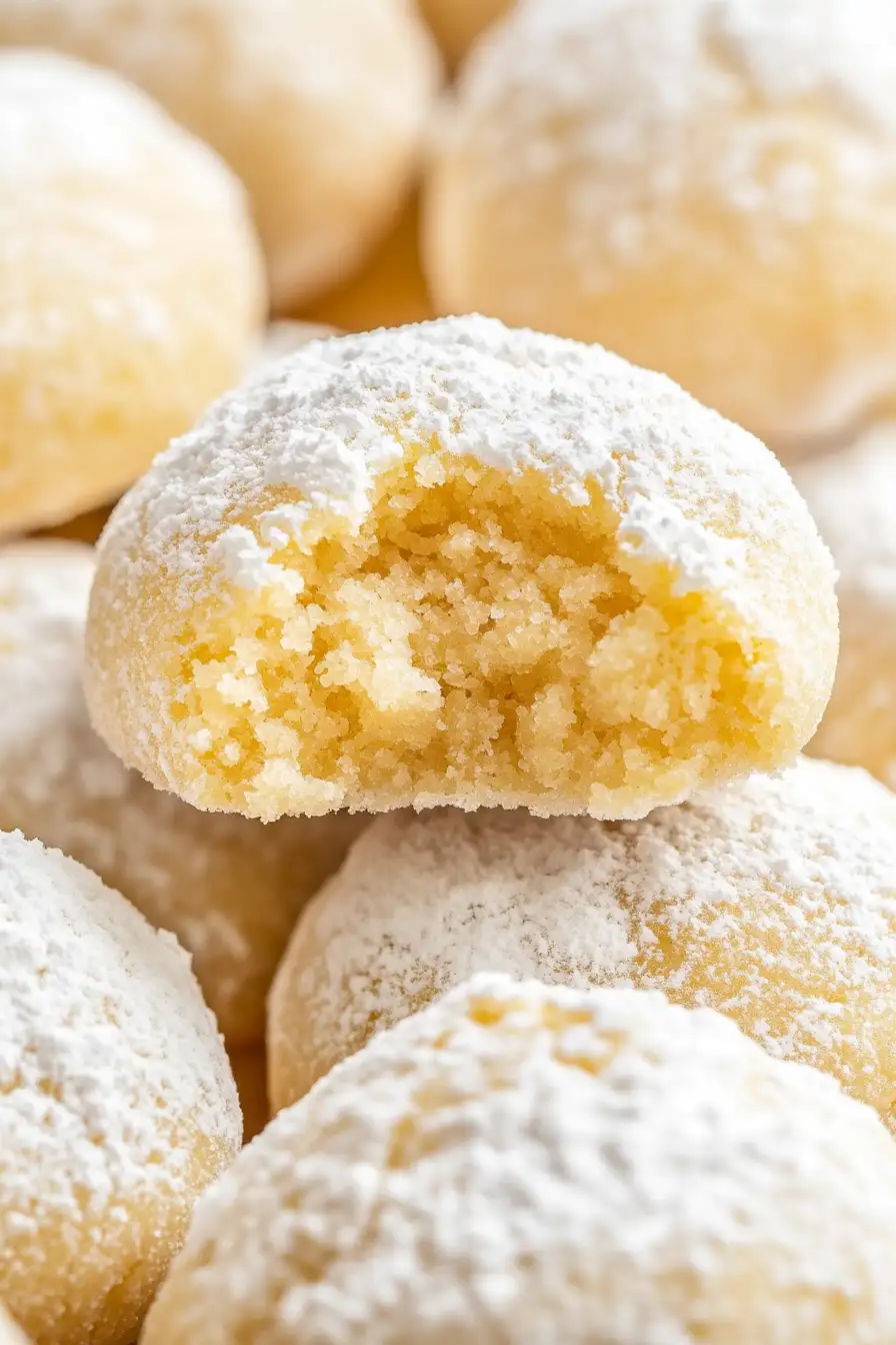 Easy Lemon Powdered Sugar Cookies