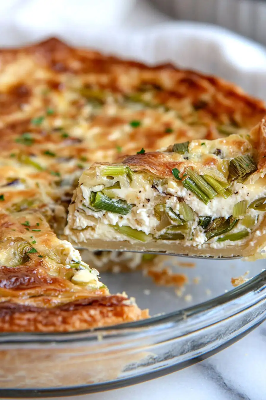 Best Leek Quiche with Potato Crust