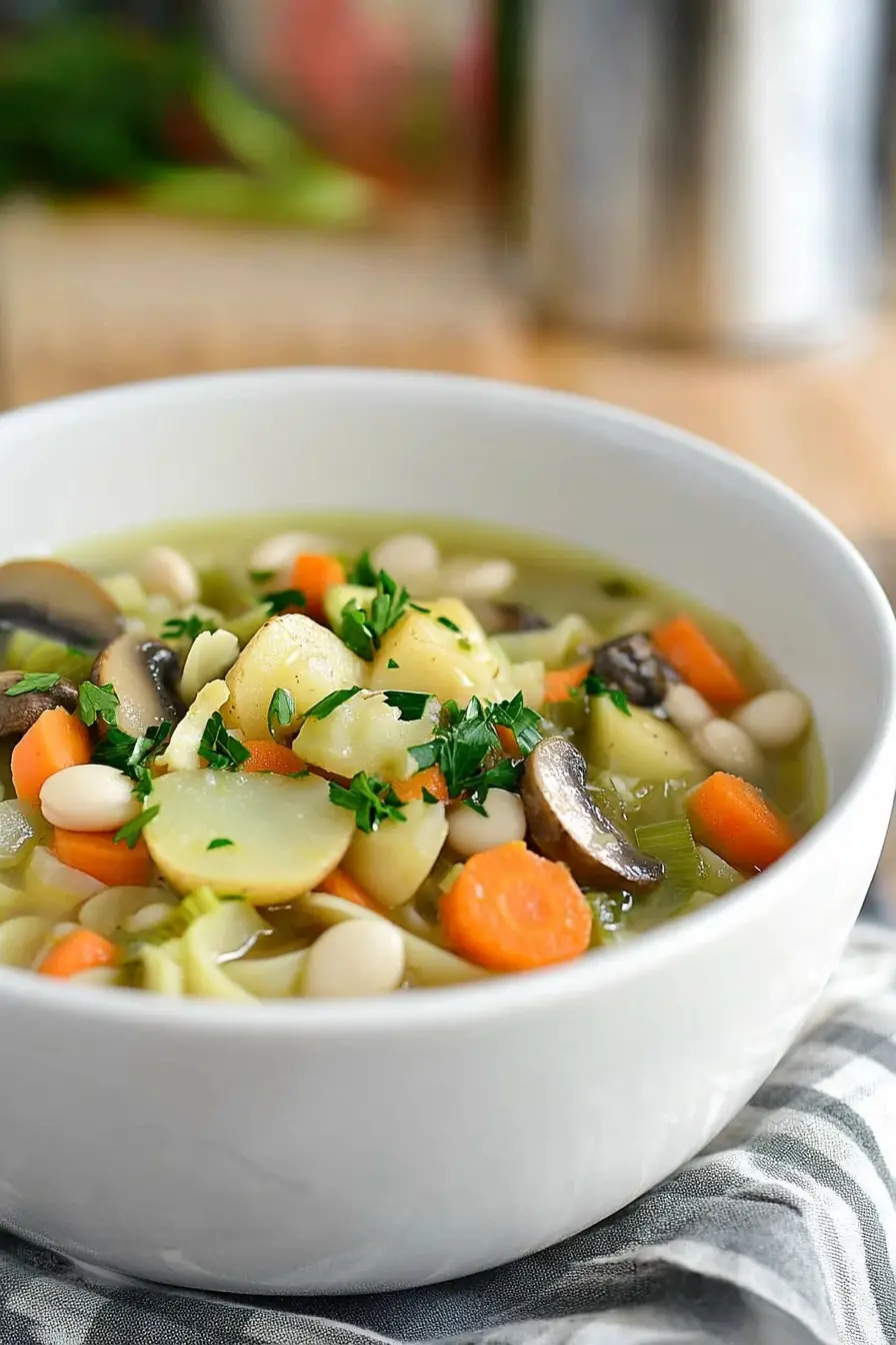 Healthy Leek Noodle Soup