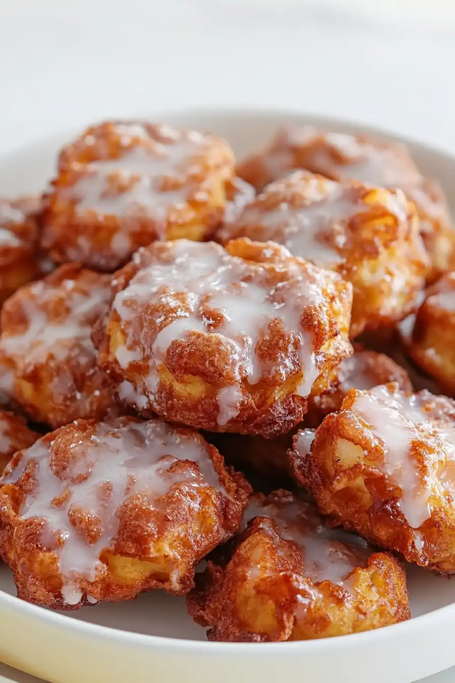 Crispy Sourdough Discard Apple Fritters