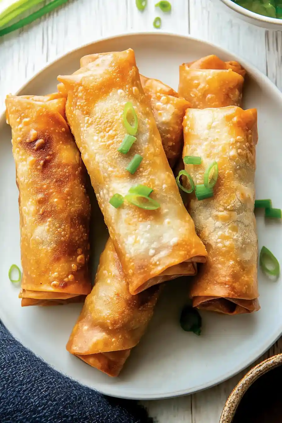 Juicy Pork Belly Egg Rolls