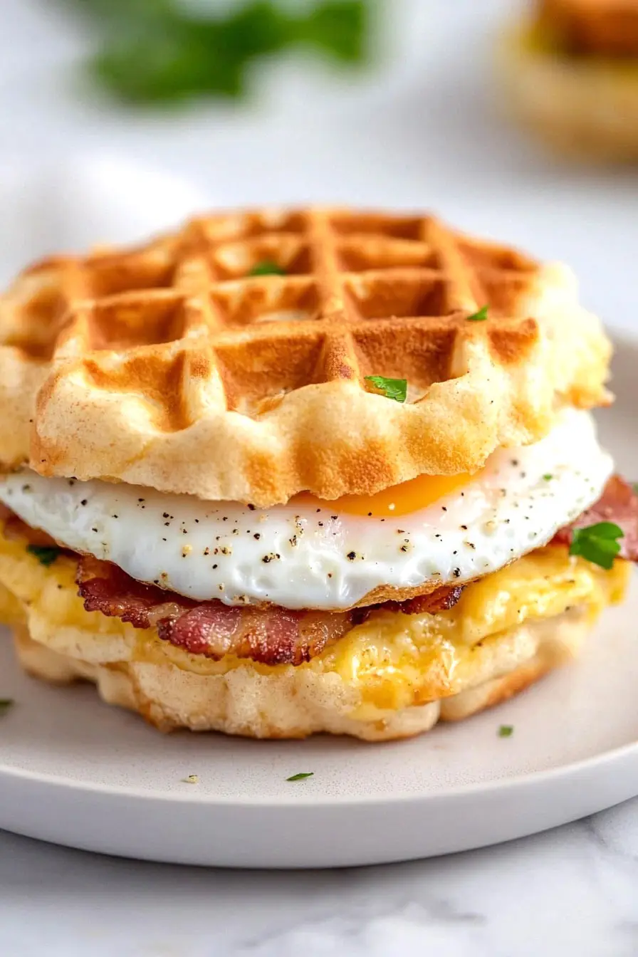 Moist Keto Chaffle Sandwich Recipe