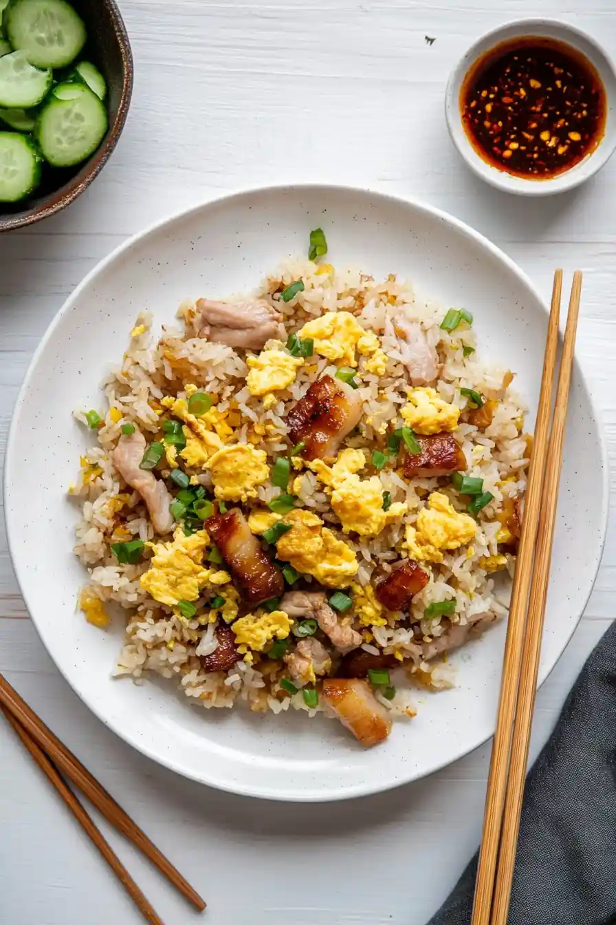 Spicy Pork Belly Fried Rice