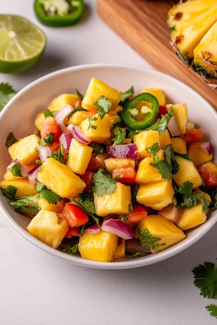 Spicy Pineapple Mango Salsa