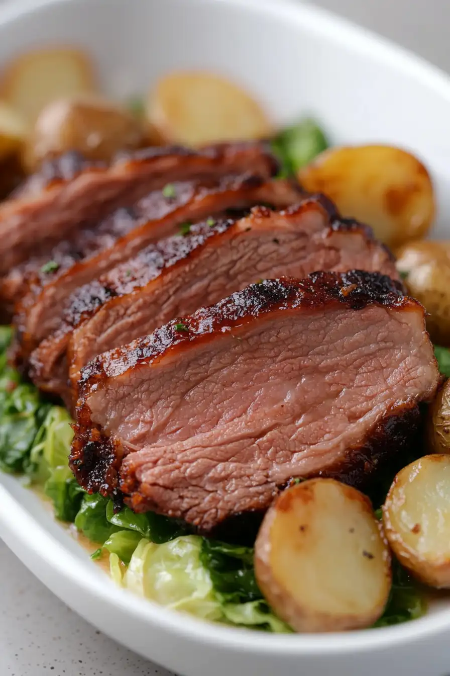 Juicy Brown Sugar Glazed Corned Beef