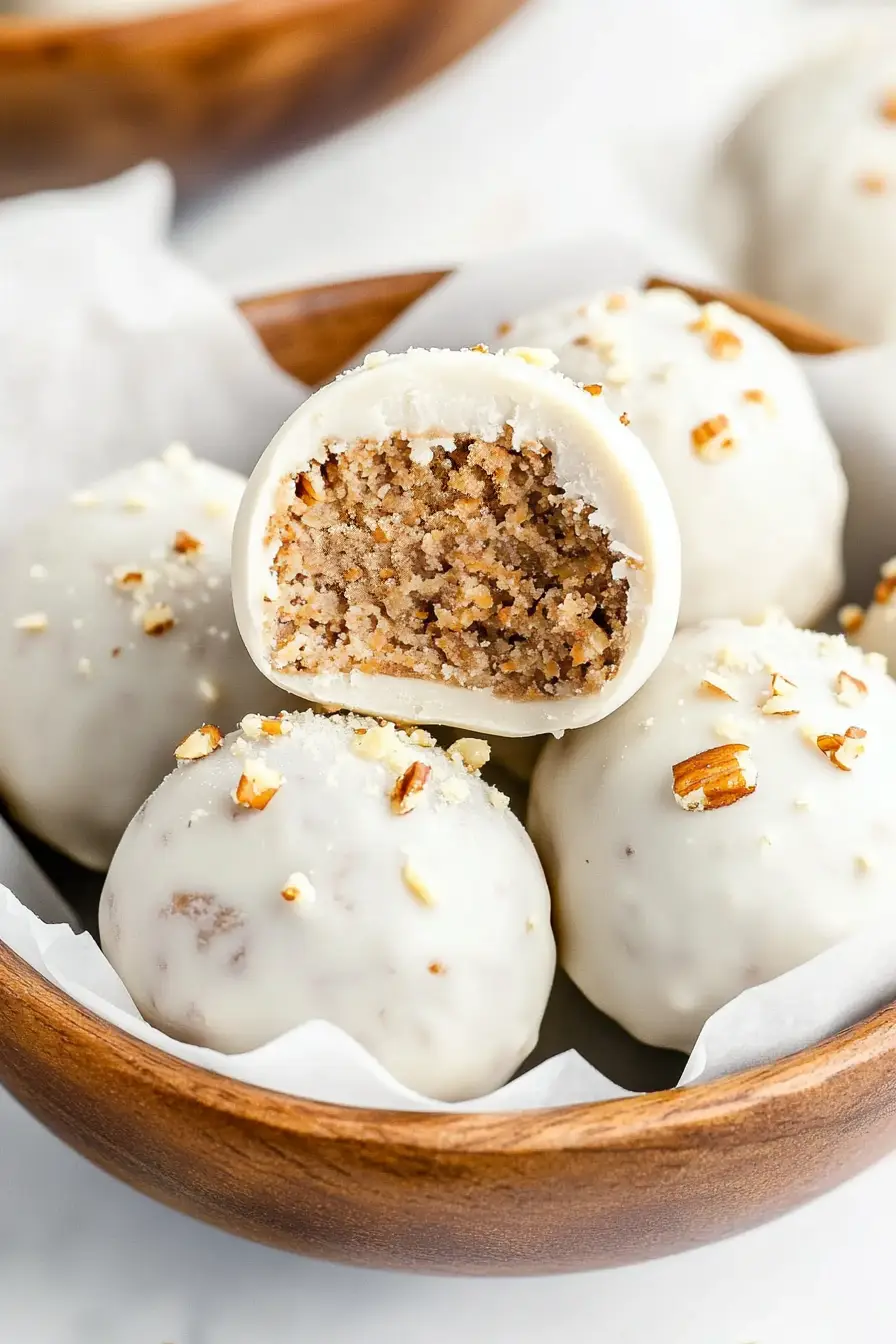 Easy Easter Carrot Cake Truffles