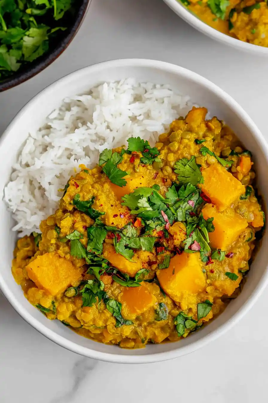 Delicious Sweet Potato Lentil Curry