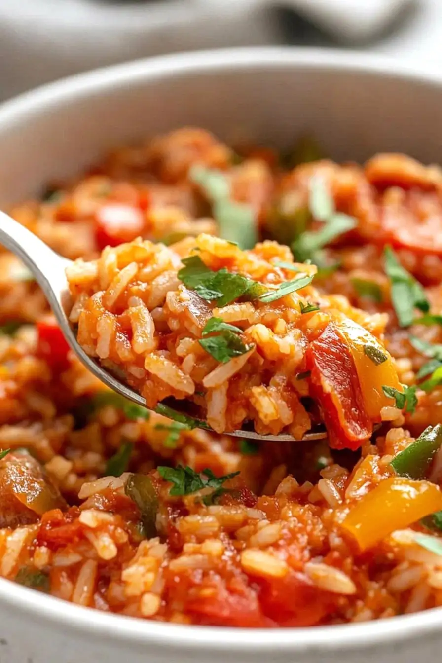 Juicy Chicken Sausage with Rice