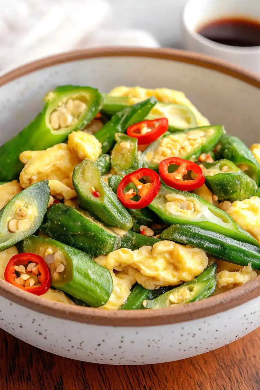 Easy Okra and Egg Recipe