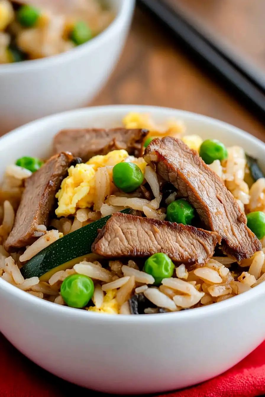 Healthy Leftover Steak Fried Rice