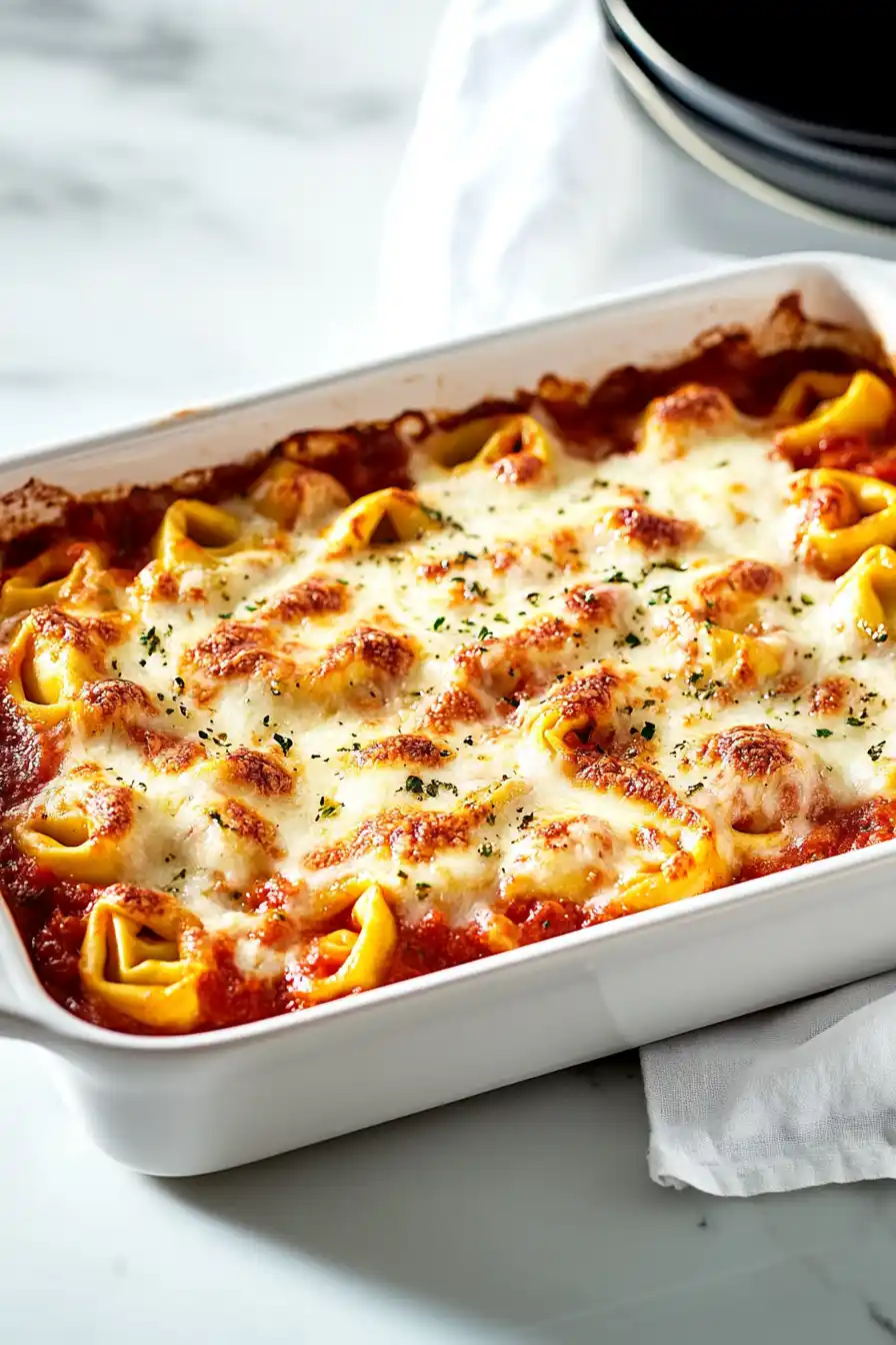 Quick Baked Tortellini Casserole