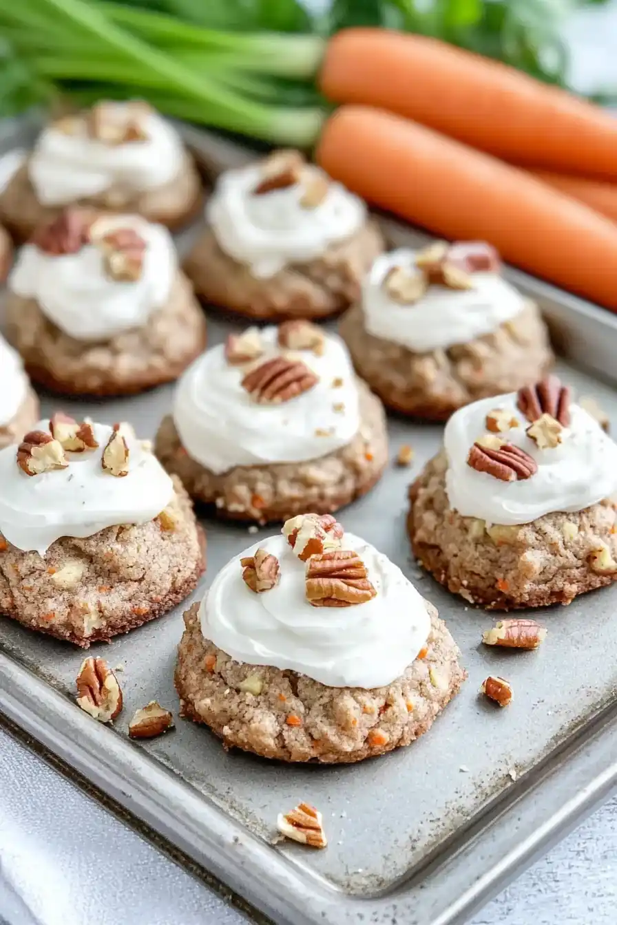 Quick Easter Carrot Cake Cookies with Pineapple