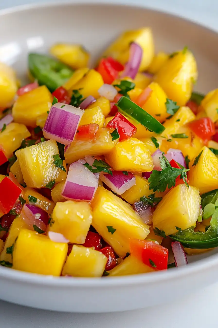 Spicy Pineapple Mango Salsa