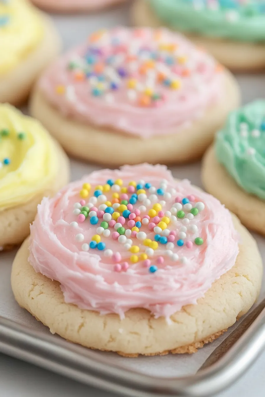 Simple Easter Sugar Cookies with Buttercream