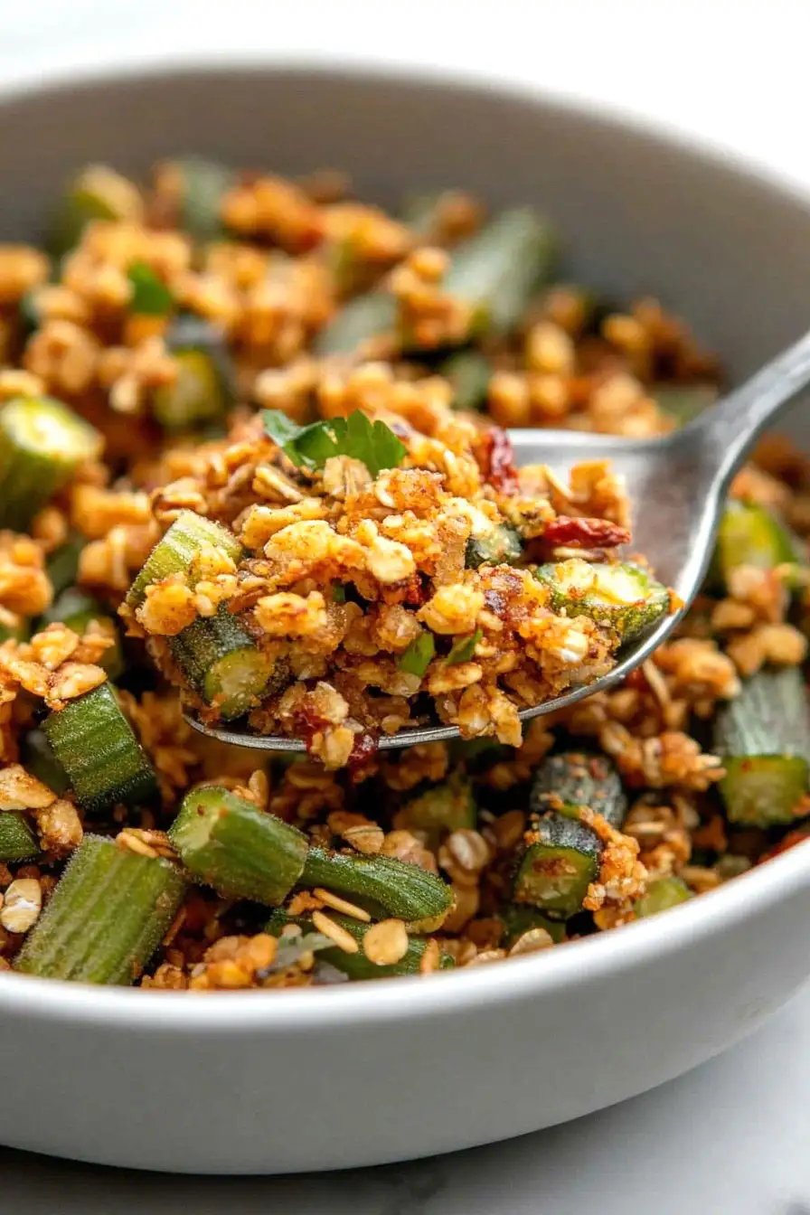 Flavorful Okra and Quinoa Mix