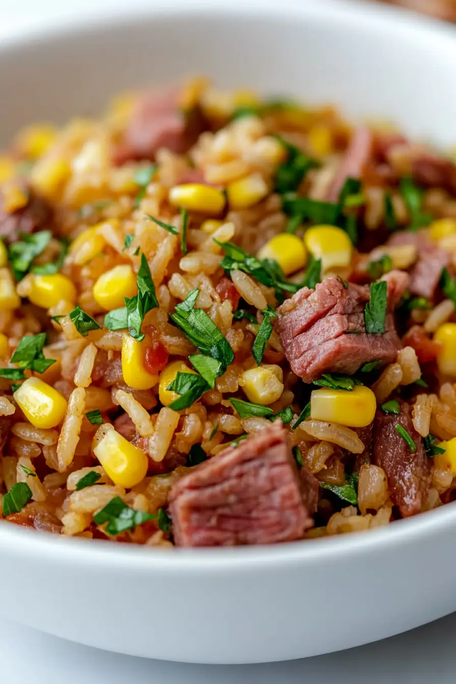 Savory Corned Beef and Rice
