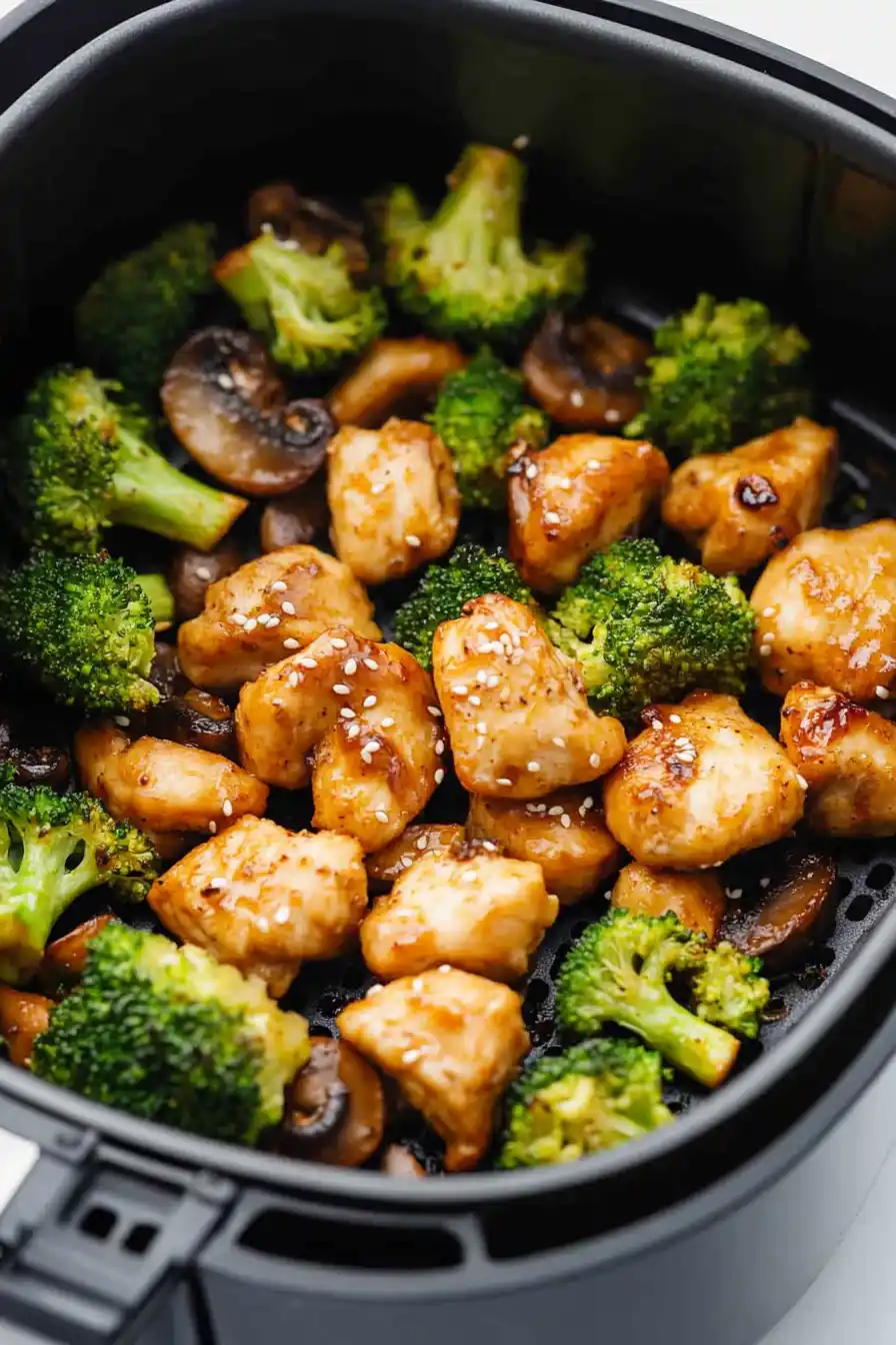 Juicy Air Fryer Chicken and Broccoli