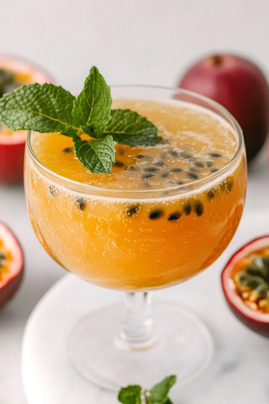Juicy Passion Fruit Mocktail